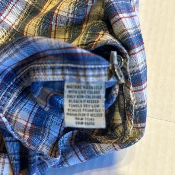 LL Bean XL Tall button down plaid long sleeve shirt 2 front pockets 100% cotton - Picture 7 of 11
